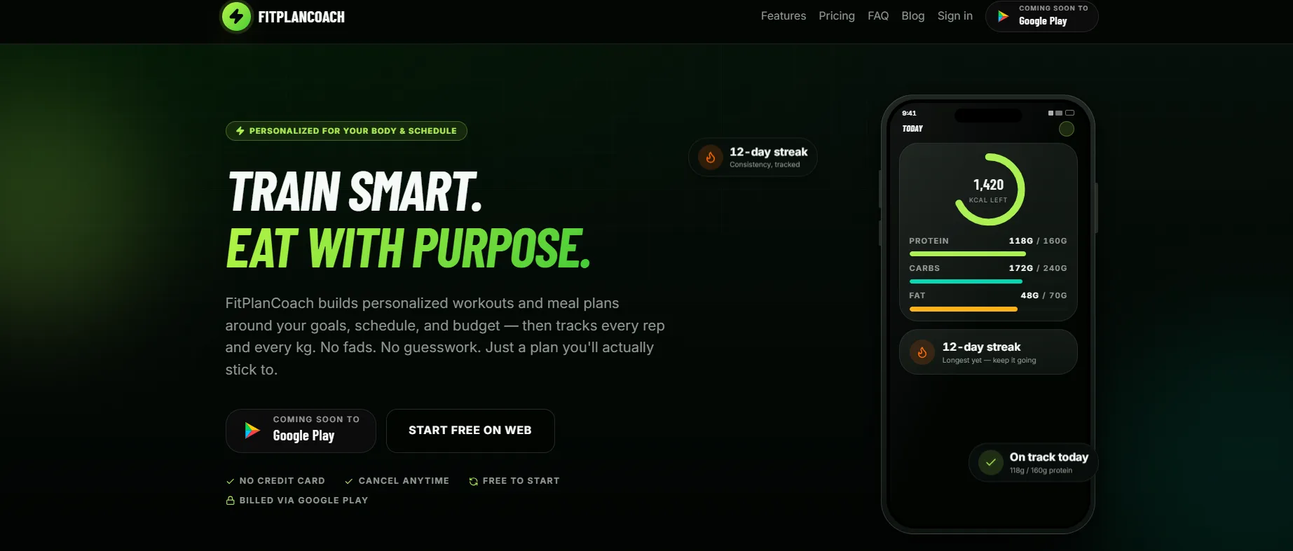 FitPlanCoach - Fitness Web App